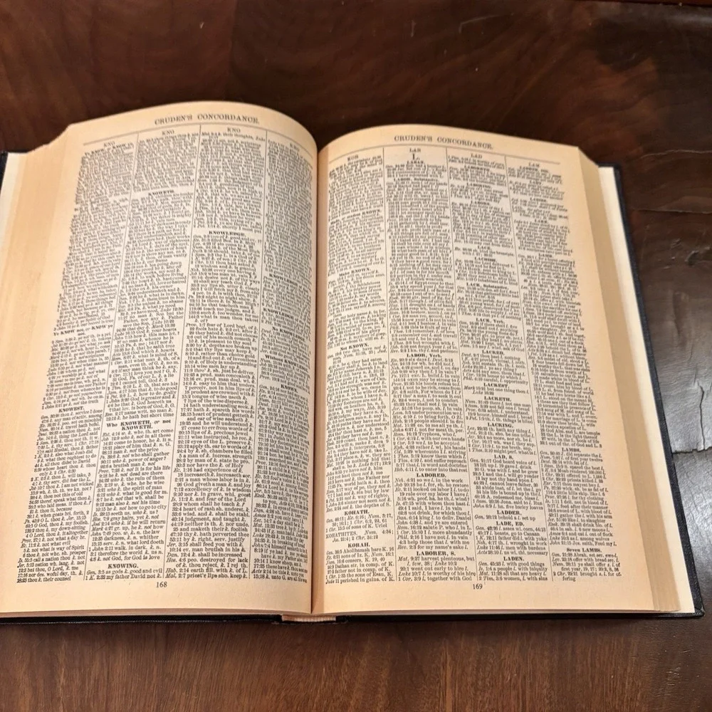 Cruden's Concordance to the Holy‎ Scriptures Hardcover Bible Reference Index